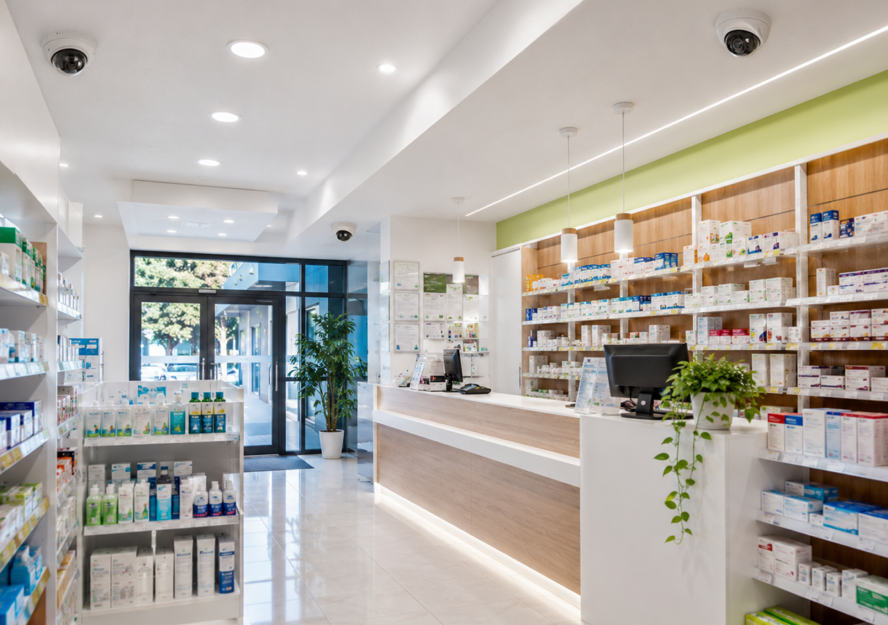 Vidéosurveillance et alarme pour pharmacie à Paris et en Île-de-France